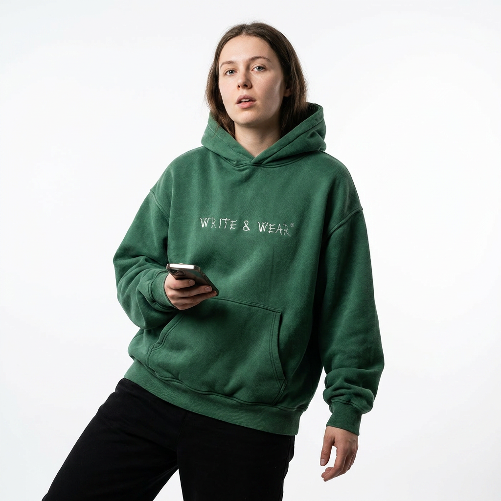 Oversized Snow-Washed Street-King Hoodie