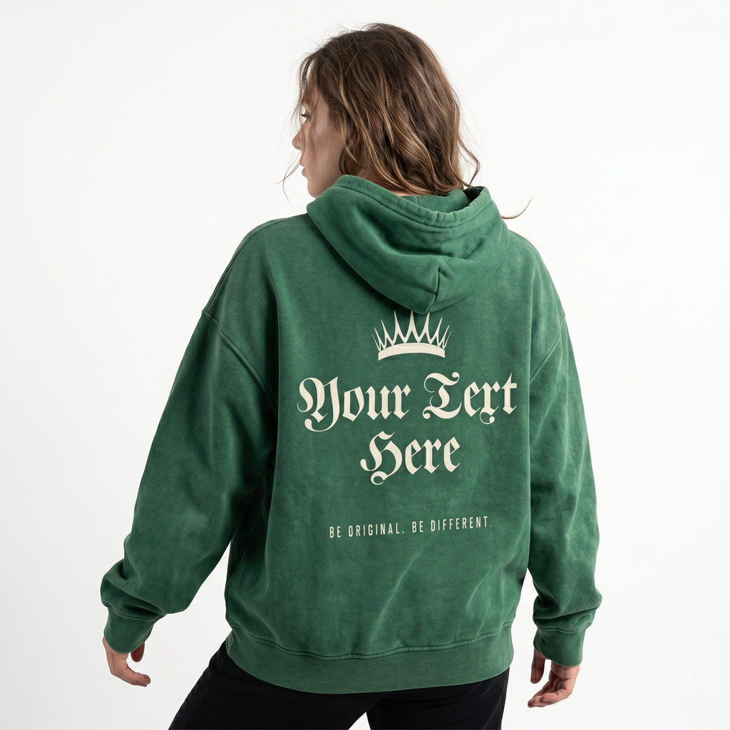 Oversized Snow-Washed Street-King Hoodie