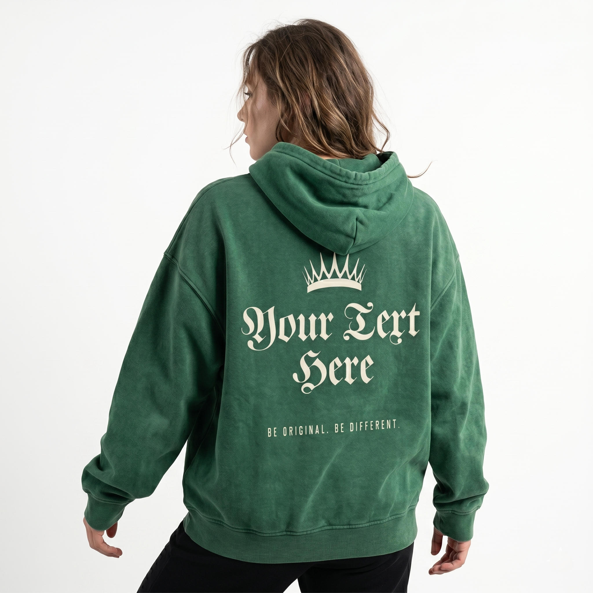Oversized Snow-Washed Street-King Hoodie