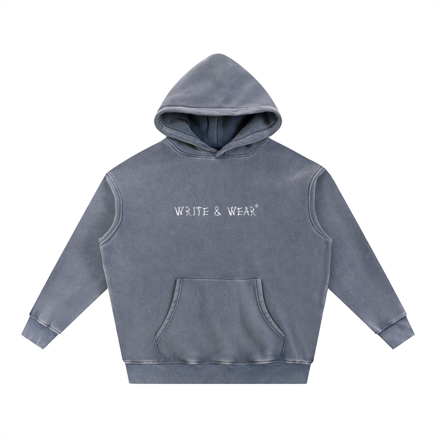 Oversized Snow-Washed Love Language Hoodie