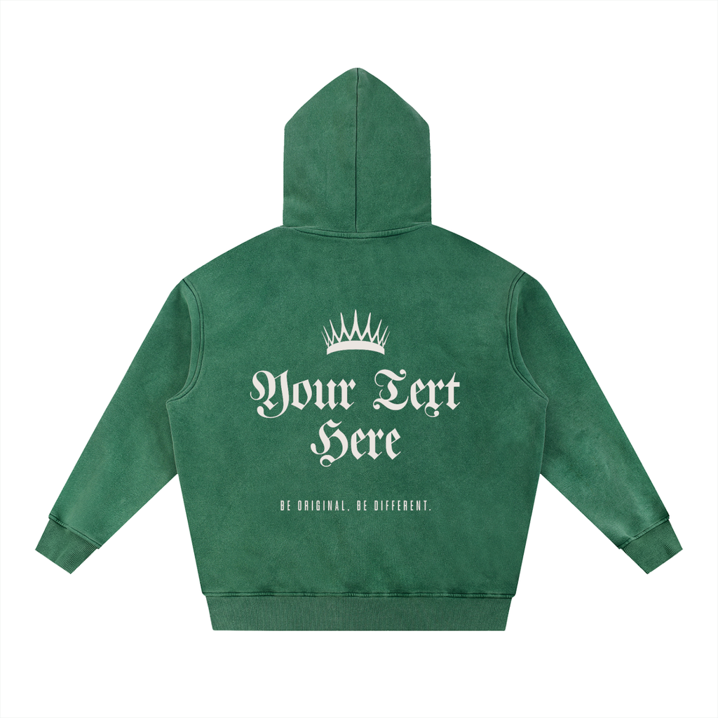 Oversized Snow-Washed Street-King Hoodie