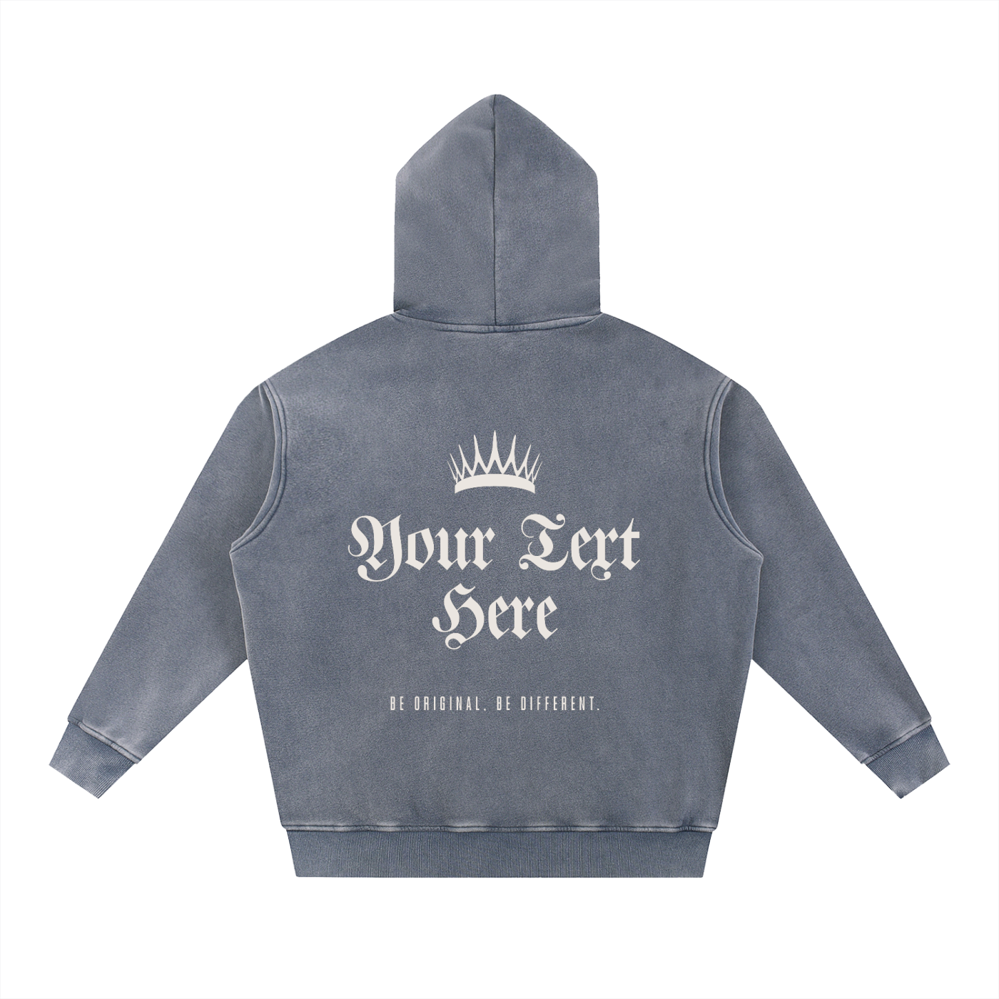Oversized Snow-Washed Street-King Hoodie